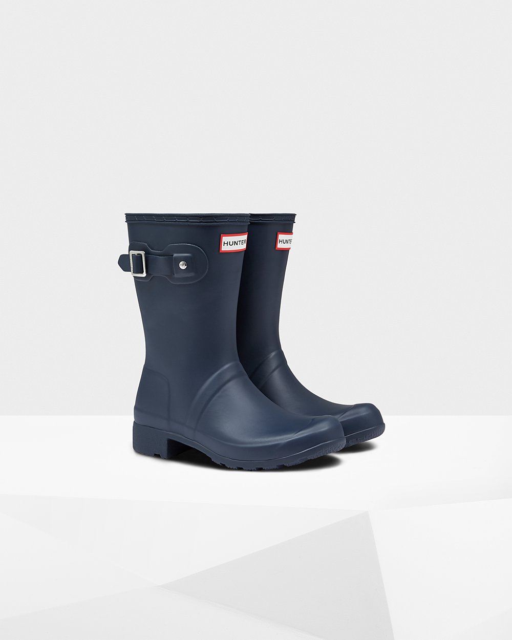 Galochas Curtas Hunter Feminina Azul Marinho - Original Tour Foldable - 47ODCYKJM